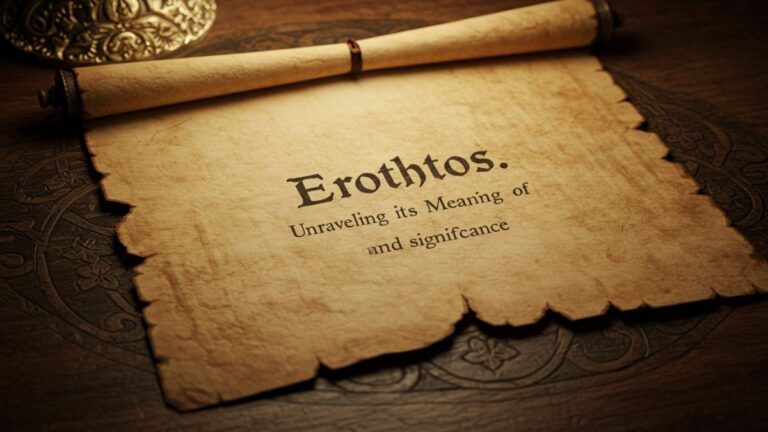 erothtos: Unraveling Its Meaning and Significance